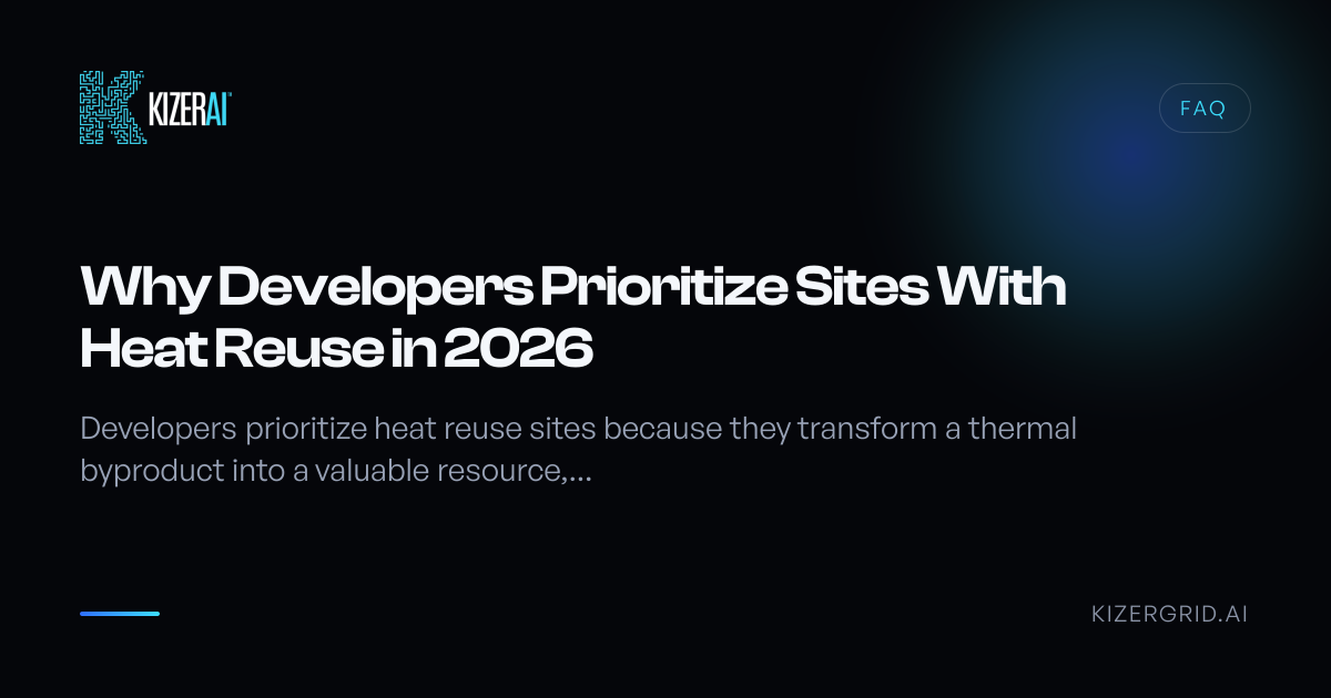 Why Developers Prioritize Sites With Heat Reuse in 2026 | KizerAI